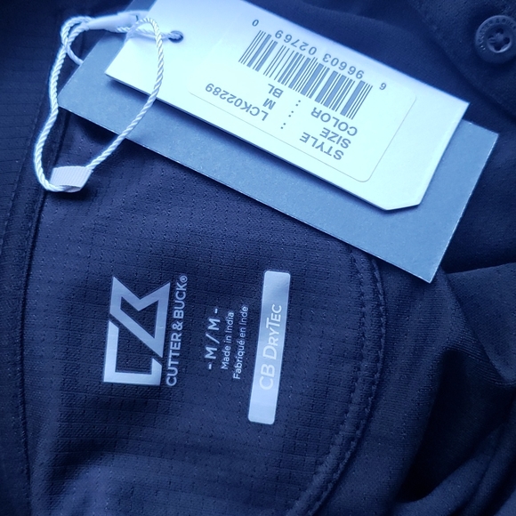 CUTTER & BUCK CB Drytec Genre Textured Polo M NEW - Picture 8 of 12